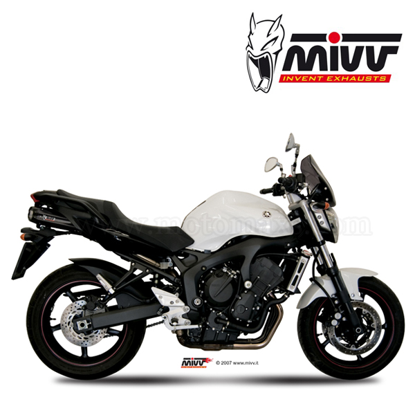 Escape MIVV "Suono Black" Slip-On (Acero) Yamaha FZ6 (HOM.)