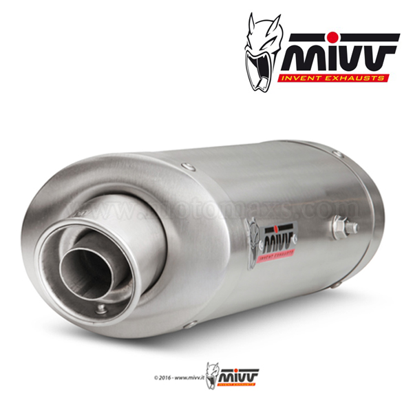 Escape MIVV "Oval" Slip-On (Acero) Yamaha FZ6 (HOM.)