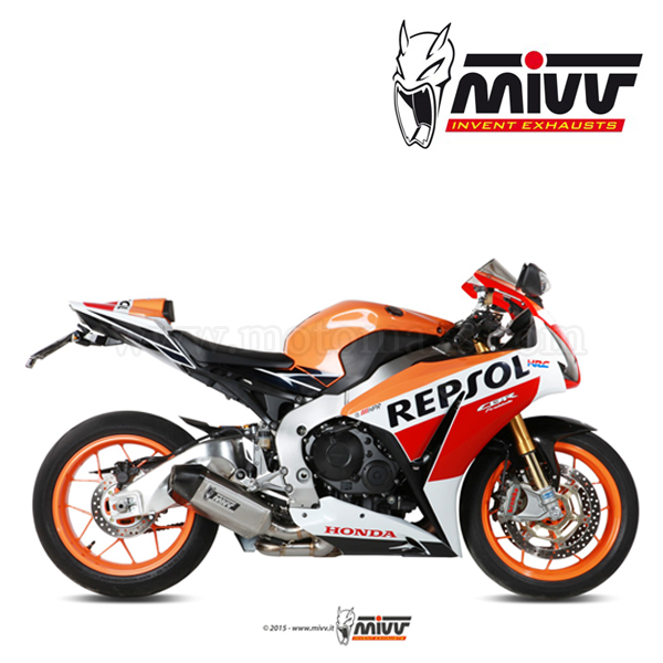 Escape MIVV "Steel" Slip-On (Acero) Honda CBR1000RR