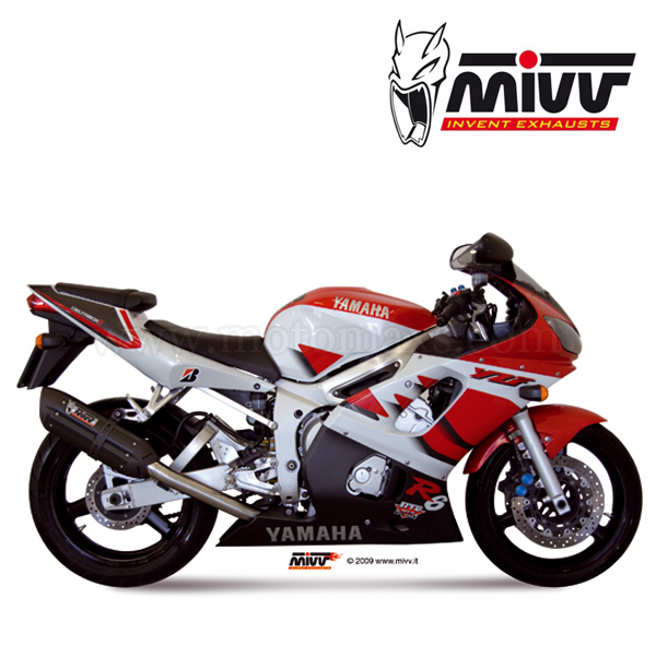 Escape MIVV "Suono Black" Slip-On (Acero) Yamaha YZF-R6 (HOM.)