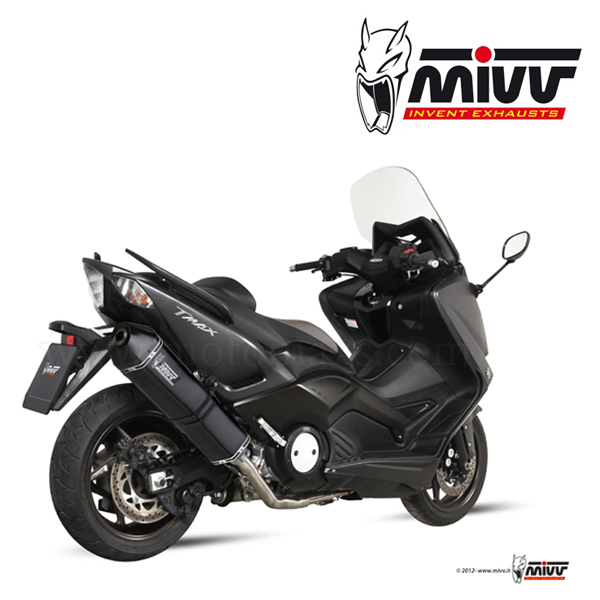 Escape Completo MIVV "Speed Edge Black" (Acero) Yamaha TMax 530