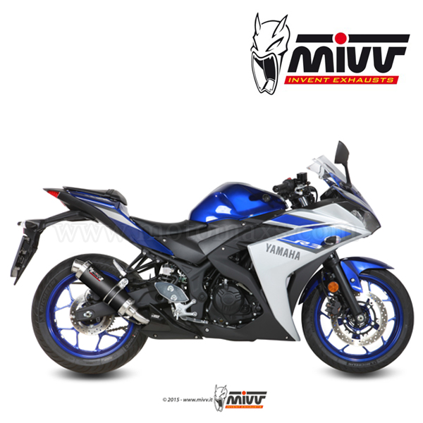 Escape MIVV "GP" Slip-On (Carbono) Yamaha YZF-R3 (HOM.)