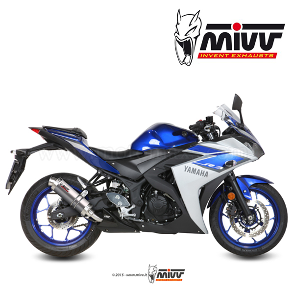 Escape MIVV "GP" Slip-On (Titanio) Yamaha YZF-R3 (HOM.)
