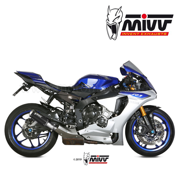Escape MIVV "MK3 Black" Slip-On (Acero) Yamaha YZF-R1 (HOM.)