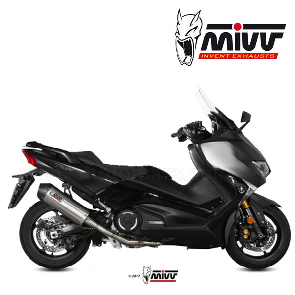 Escape Completo MIVV "Oval" (Acero) Yamaha TMax 530 (HOM.)