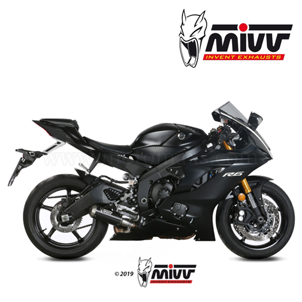 Escape MIVV "MK3 Black" Slip-On (Acero) Yamaha YZF-R6 (HOM.)
