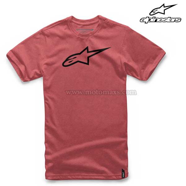 Camiseta Alpinestars "Ageless II" Roja Clara.