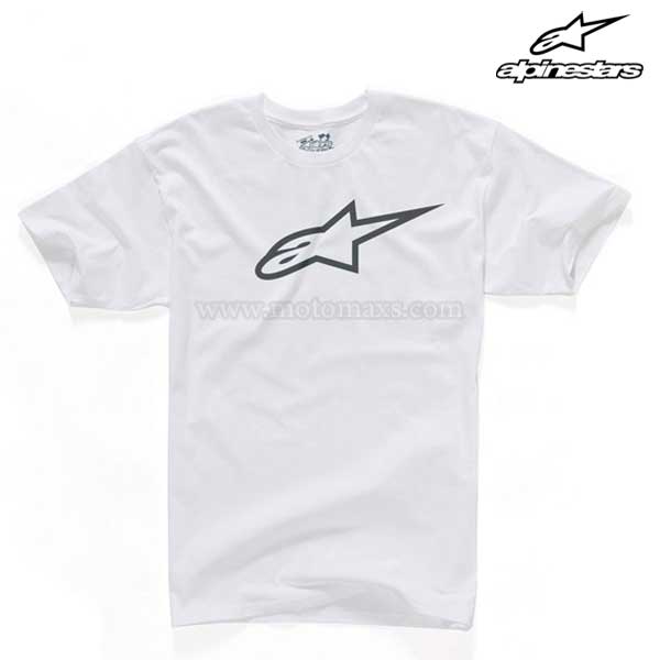 Camiseta Alpinestars "Ageless" Blanca-Negra.