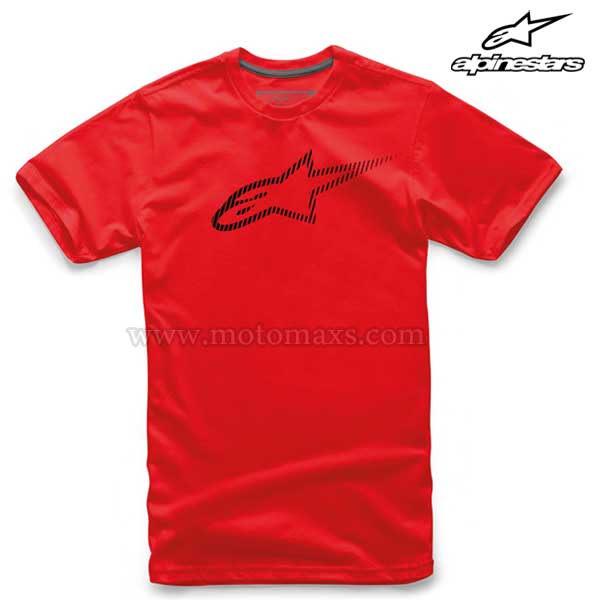 Camiseta Alpinestars "Ageless Tech" Roja-Negra.