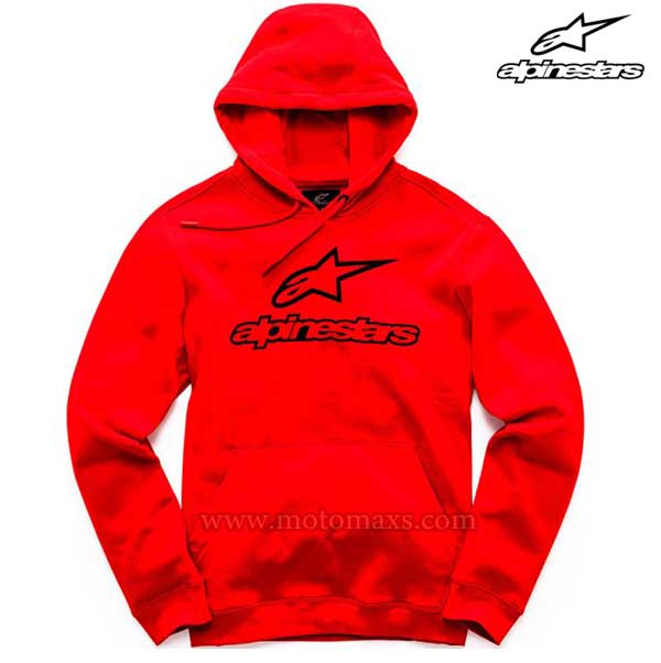 Sudadera Alpinestars "Always II" Roja-Negra.
