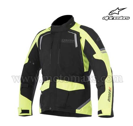 Chaqueta Alpinestars "Andes V2 Drystar" Amarilla Flúor-Negra.