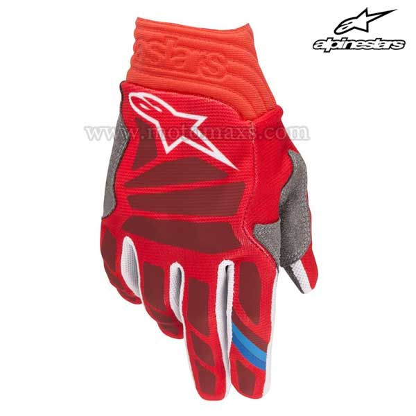 Guantes Cross Alpinestars "Aviator" Rojos-Borgoña.