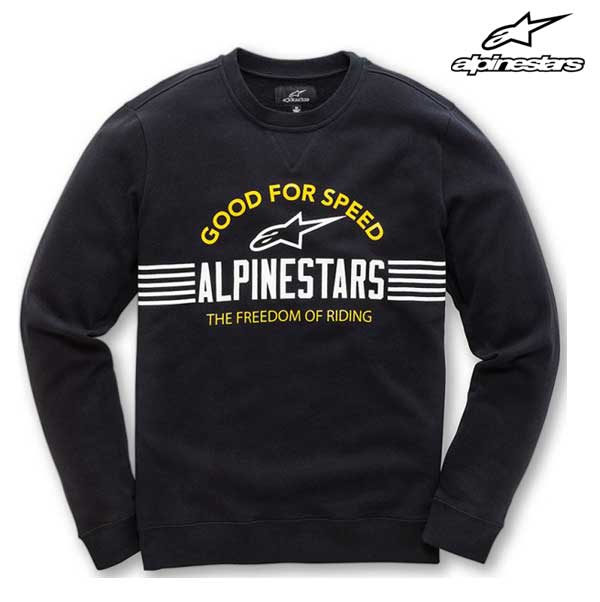 Sudadera Alpinestars "Bars" Negra.