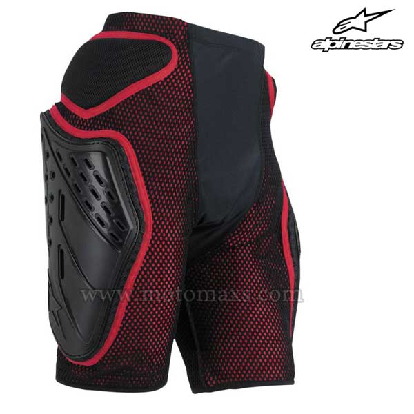Pantalón Protector Alpinestars "Bionic Freeride" Negro-Rojo.