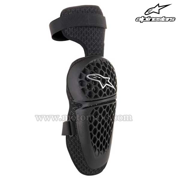 Rodilleras Alpinestars "Bionic Plus" Negra-Rojas.