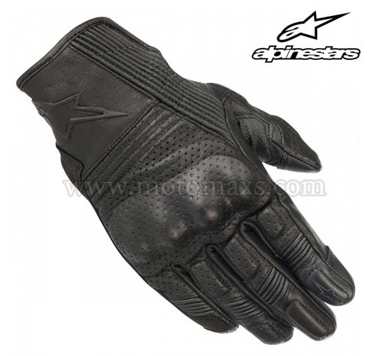 Guantes Alpinestars "Mustang V2" Negros.