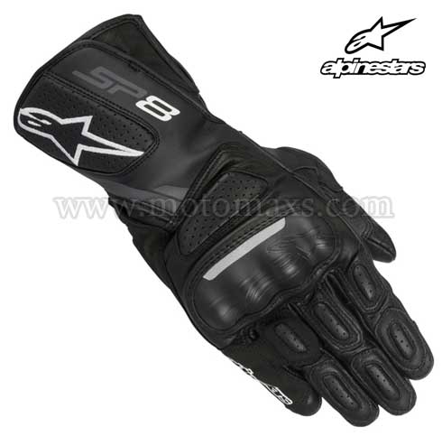 Guantes Alpinestars "SP-8 V2" Negro-Gris.