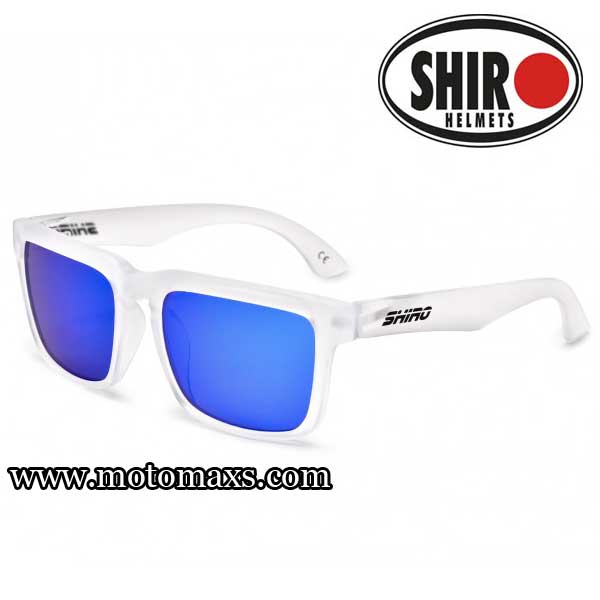 Gafas SHIRO DIAMOND Transparente Mate Lente Azul
