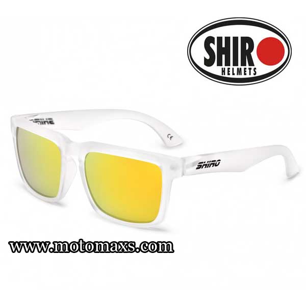 Gafas SHIRO DIAMOND Transparente Mate Lente Dorada