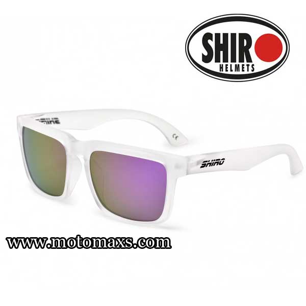 Gafas SHIRO DIAMOND Transparente Mate Lente Purpura