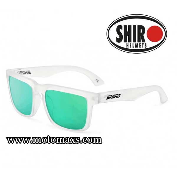 Gafas SHIRO DIAMOND Transparente Mate Lente Verde