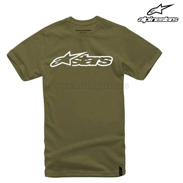 Camiseta Alpinestars "Blaze" Verde-Negra.