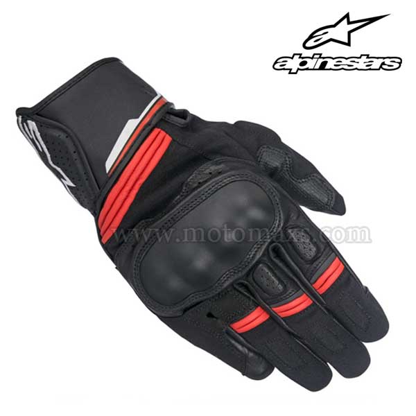 Guantes Alpinestars "Booster" Negros-Rojos.