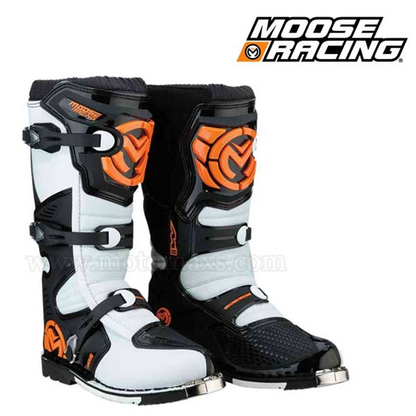 Botas Moose Racing "M1.3" Naranjas-Blancas