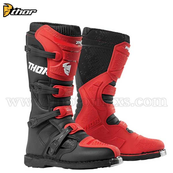 Botas Cross Thor "Blitz XP" Rojas-Negras.