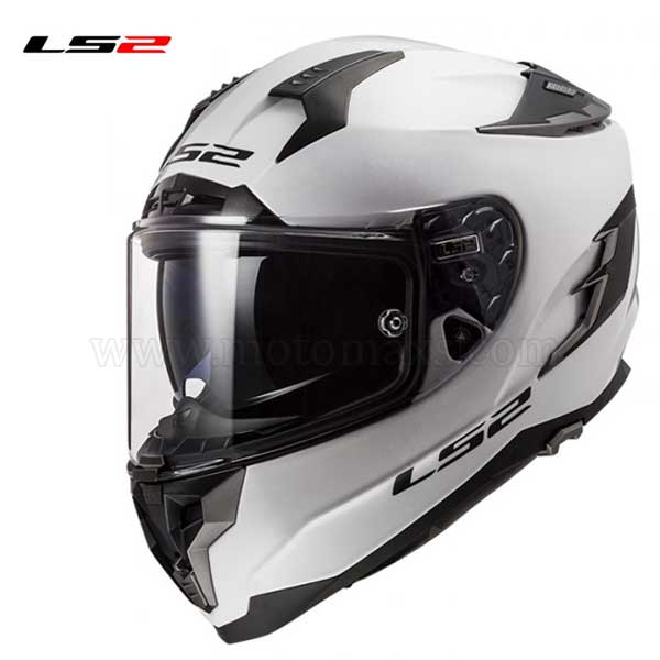 Casco LS2 Challenger FF327 "Solid" Blanco.