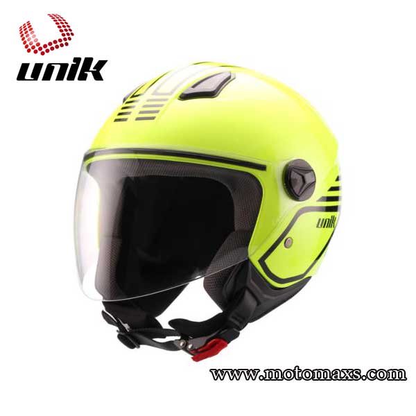Casco Jet UNIK CJ-16 Amarillo-Negro