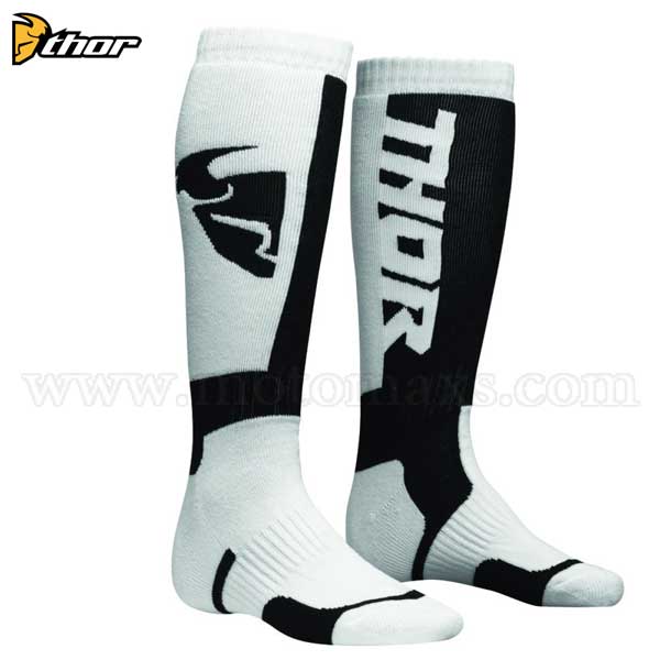 Calcetines Thor "MX" Blancos-Negros.