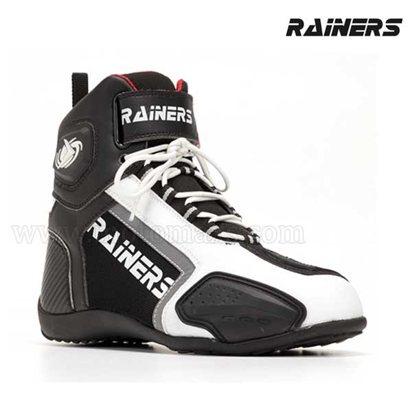 Botas Rainers "Cooper" Negras-Blancas.