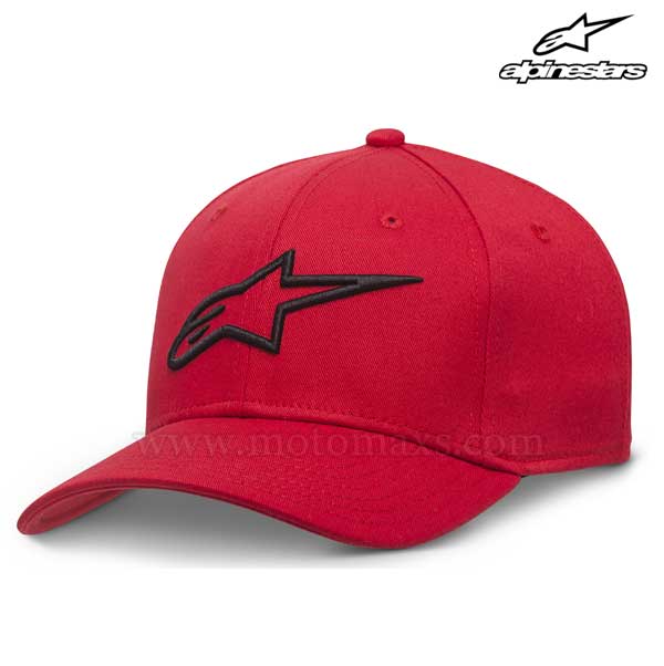 Gorra Alpinestars "Corporate" Logo Hueco Roja.