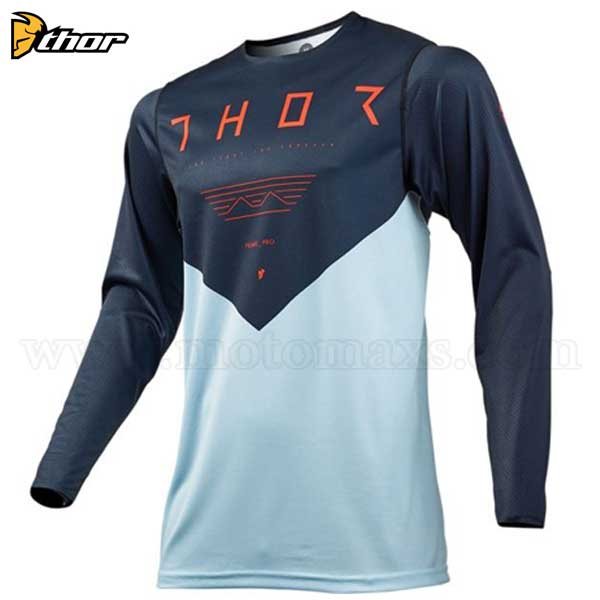 Camiseta Thor "Prime Pro Jet" Azul Oscura-Azul Cielo.