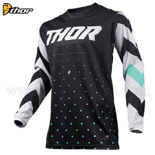 Camiseta Thor Infantil "Pulse Stunner" Negra-Blanca.
