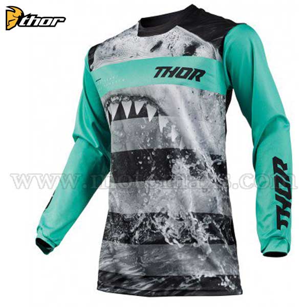 Camiseta Thor Infantil "Pulse Savage-Jaws" Menta-Negra.