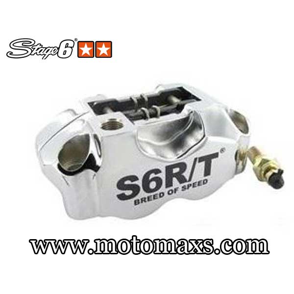 Pinza de freno Stage6 R/T (RACING TEAM) - 4 pistones Cromada