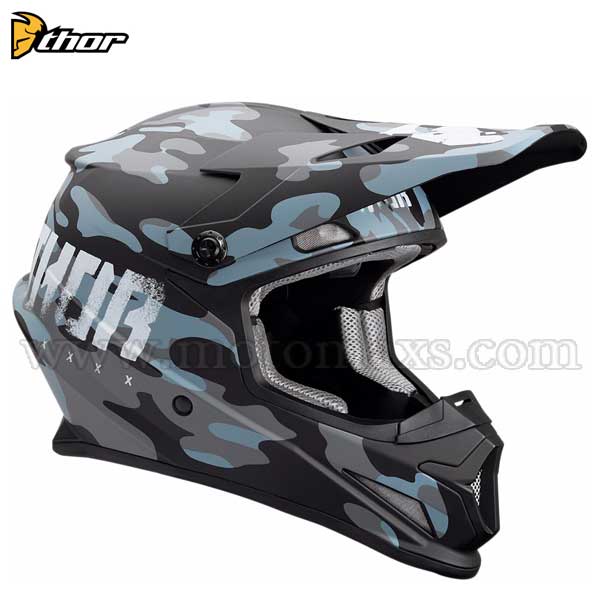 Casco Cross Thor Sector "Covert" Medianoche.