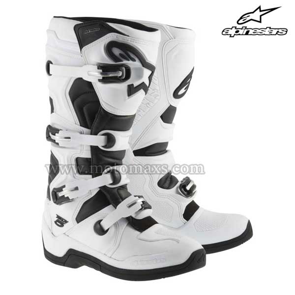 Botas Alpinestars "Tech 5" Blancas-Negras.