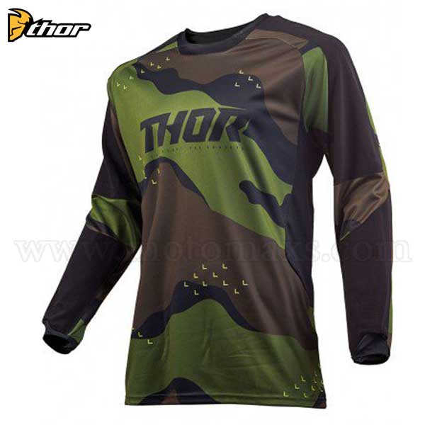 Camiseta Thor "Terrain Gear" Verde Camo.
