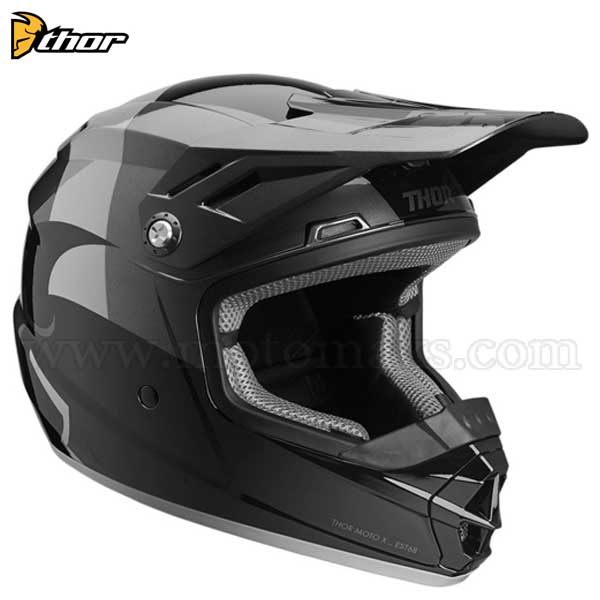 Casco Cross Thor Sector Infantil "Shear" Negro-Carbón.