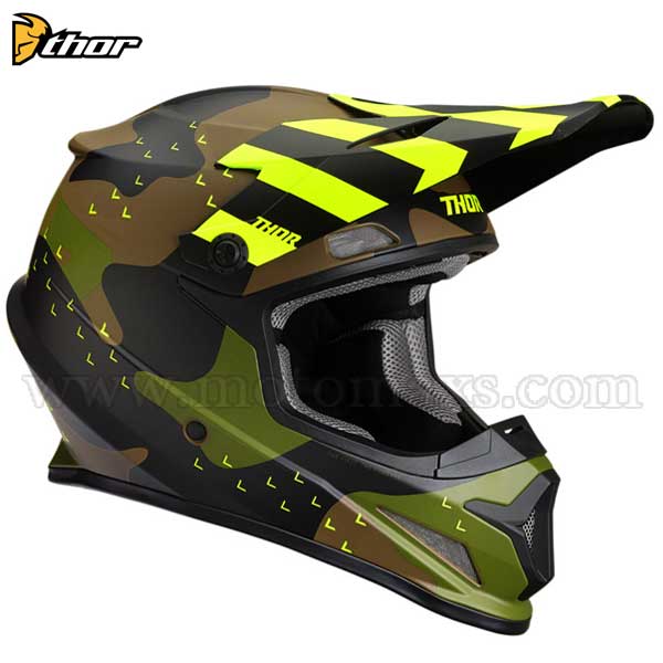 Casco Cross Thor Sector "Mosser" Verde Camo.