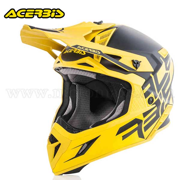 Casco Cross Acerbis "X-Pro Vtr" Negro-Amarillo.