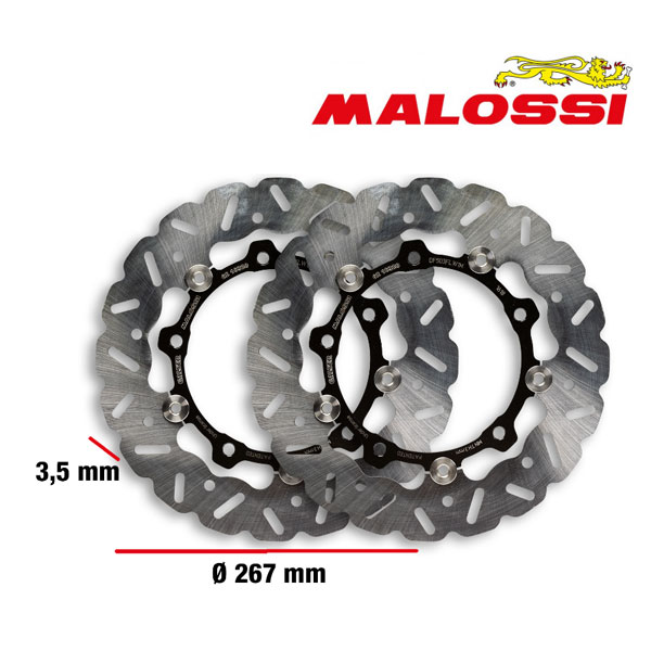 Par Discos Freno WHOOP Malossi TMax 560