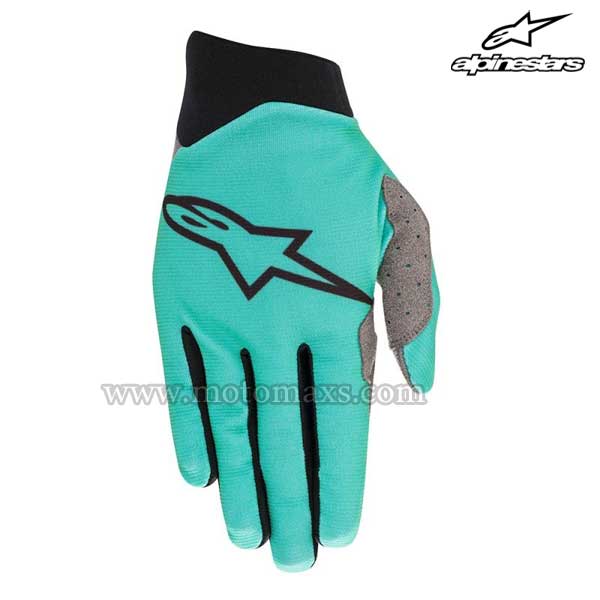 Guantes Cross Alpinestars "Dune" Verdes Azulados.