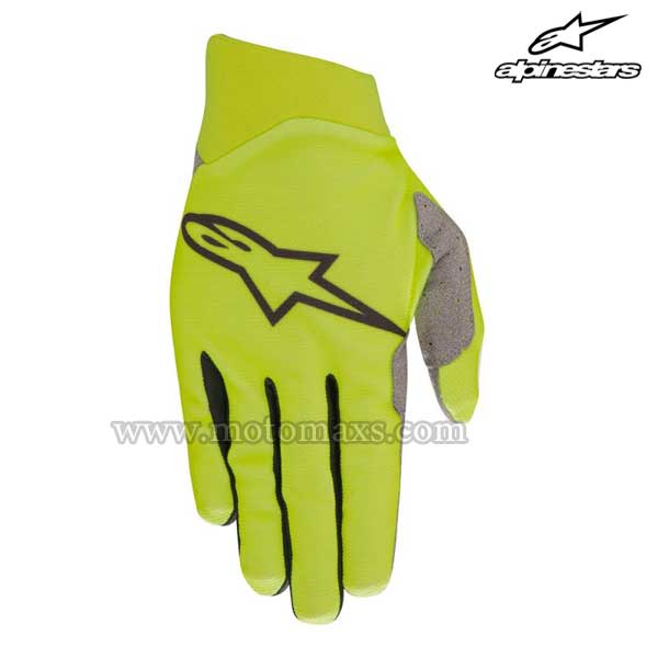 Guantes Cross Alpinestars "Dune" Amarillos Flúor.