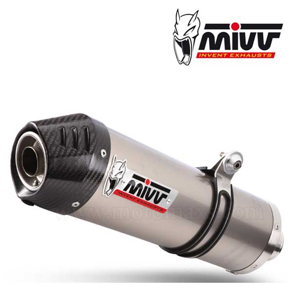 Escape MIVV "Oval" Slip-On (Titanio) Kawasaki Z 1000 (HOM.)