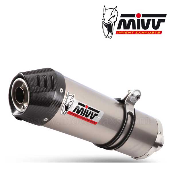 Escape MIVV "Oval" Slip-On (Titanio) Kawasaki Z 750 (HOM.)