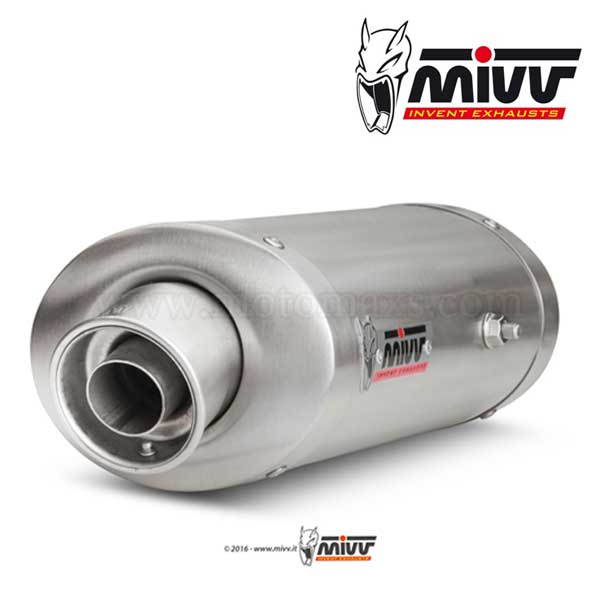 Escape MIVV "Oval" Slip-On (Acero) Yamaha FZ6 (HOM.)